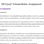 HLT314V Telemedicine Assignment