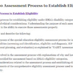 SPD 320 Assessment Process to Establish Eligibility