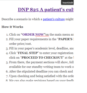 DNP 825 A patient's culture impact on health literacy