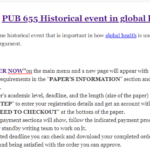 PUB 655 Historical event in global health