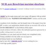 NUR 440 Resolving nursing shortage